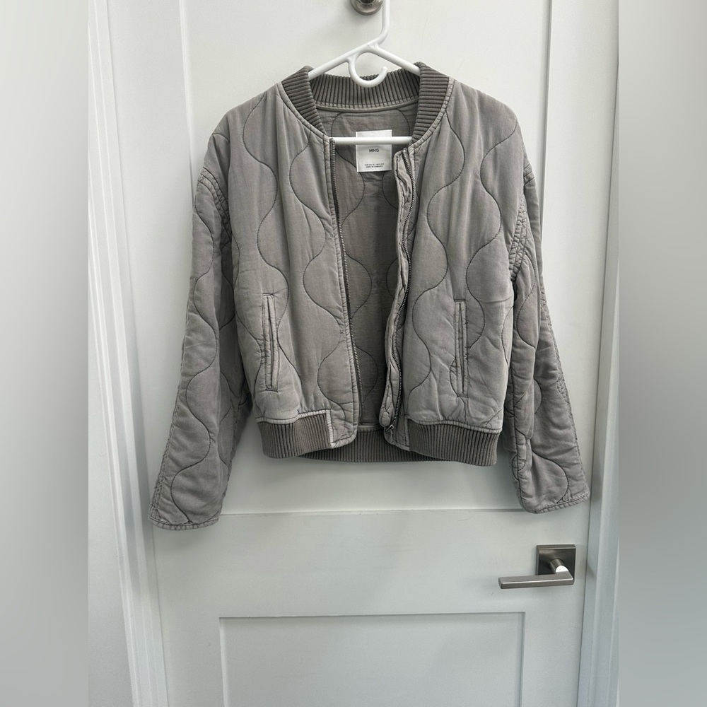 Mango Quilted Bomber Jacket - Picture 14 of 16